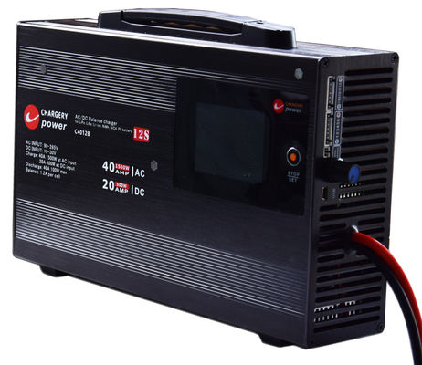 48V 1500W 배터리 밸런서 충전기 충전기 4S 6S 8S 12S LiPo NMC LiFe LiTo Pb 40A