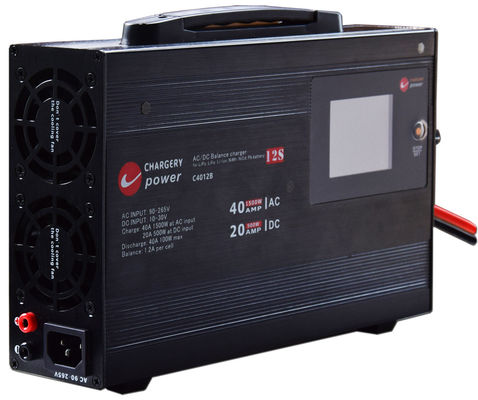 48V 1500W 배터리 밸런서 충전기 충전기 4S 6S 8S 12S LiPo NMC LiFe LiTo Pb 40A