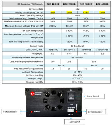 ODM 300A 600A 12v Bms 라이프포4 리?? 이온 배터리 DC 콘택터 릴레 SSR