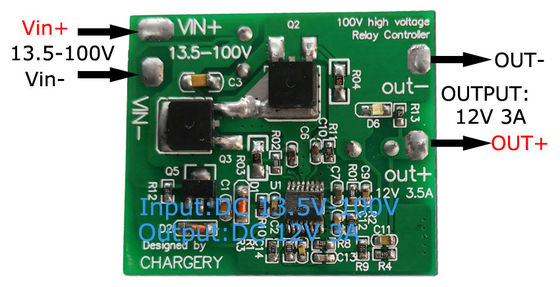 자동차 리토 배터리 버크 부스트 변환기 100V 12V 4A