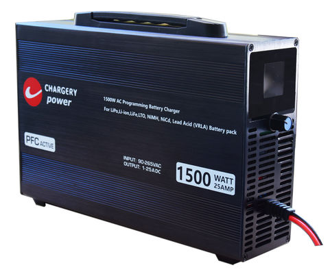 100V 1500W 조절 전압 전류 배터리 충전기 C10325 4S ~ 24S LiPo, NMC, LiFe, LiTo, Pb, 25A