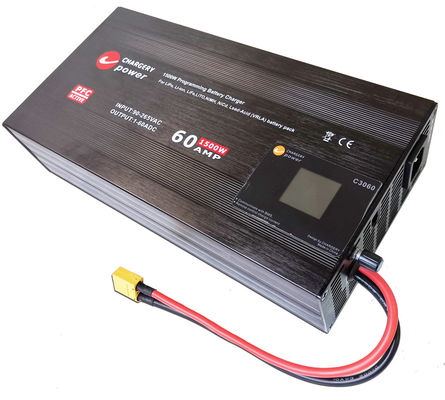 30V 1500W 조절 전압 전류 배터리 충전자 어댑터 SMPS 1S 4S 8S 60A