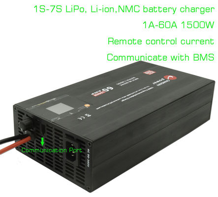 29.4V 7S 리포 NCM 배터리 충전기 리?? 배터리 1A ~ 60A 조절