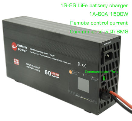 재충전 가능한 라이프포4 LFP Ac To Dc 배터리 충전기 4S-8S 1500W 29.2V