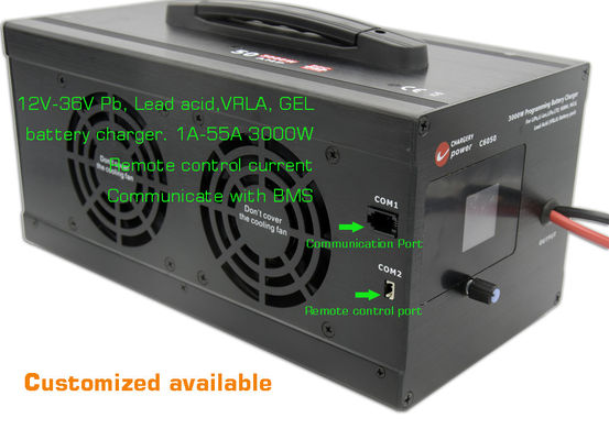 44.1V 3000W AC ~ DC 배터리 충전기 리?? 셀 충전기 12V 24V 36V PB VRLA