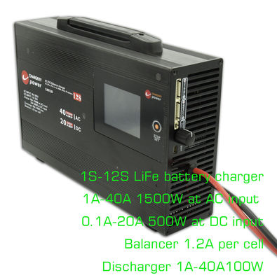 43.8V 1500W 리포 배터리 AC DC 균형 충전기 배포기 UAV 드론 4S 40A